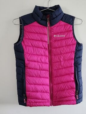 Columbia Powder Lite Puffer Vest Girls Small (8) Gorpcore Winter Lightweight